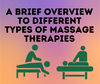 A Brief Overview to Different Types of Massage Therapies